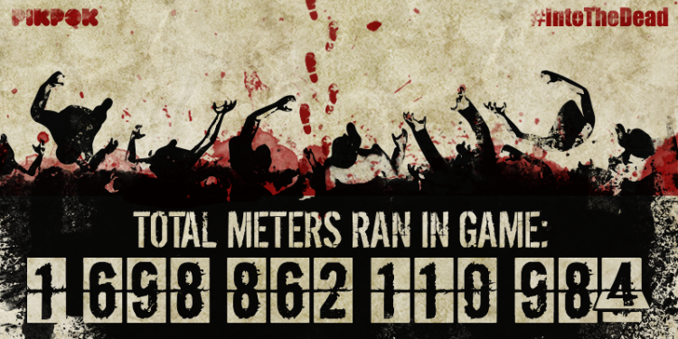 Almost 2 Trillion meters have been run in-game