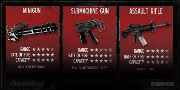 land of the dead game weapons