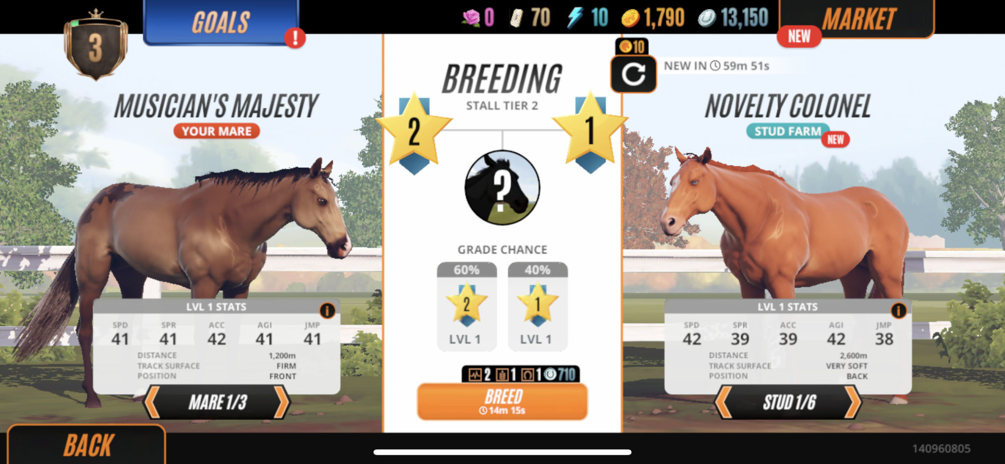rival stars horse racing position